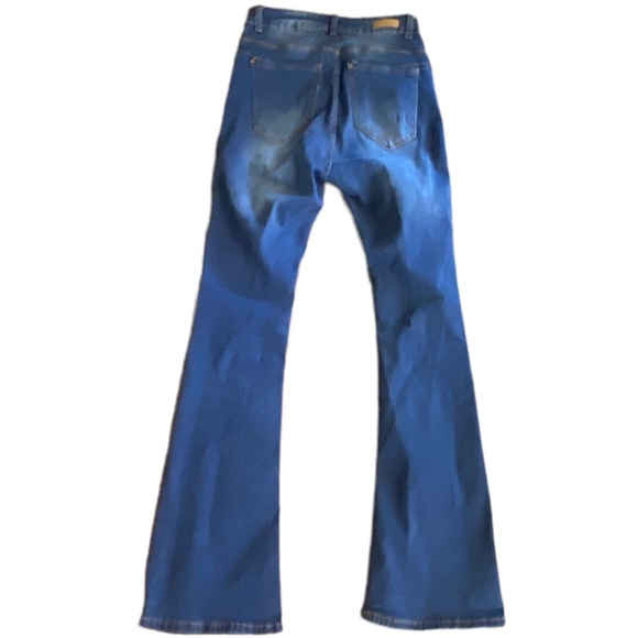 {Vince Blue New York} Boot cut bell bottom Distressed Jeans - Picture 5 of 6